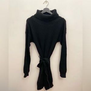 PRETTY LITTLE THING BLACK SWEATER DRESS